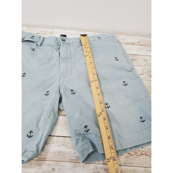 Polo Ralph Lauren Coastal Nautical Embroidered Nautical Anchor Shorts Sz 36 - Picture 3 of 8